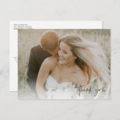 の写真結婚スクリプトありがとうポストカード ポストカード (正面/裏面)