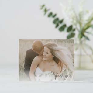 の写真結婚スクリプトありがとうポストカード ポストカード