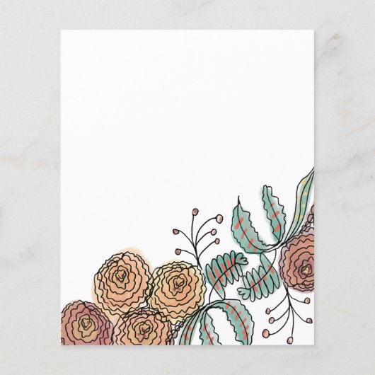 の写真結婚セッションフローラ価格リスト チラシ (裏面)