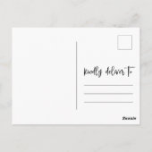 の写真結婚セーブ・ザ・デート案内はがき ポストカード (裏面)