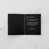 の写真結婚ハートを折り畳んだありがとう ノートカード (内部)