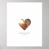 の写真結婚ハートゲストブックオルタナティブ ポスター (正面)