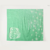 の写真結婚ブースBackdrop Mason Jars Green金ゴールド タペストリー (正面(横))