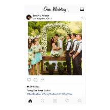 の写真結婚ポスターSNSスタイル