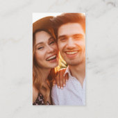 の写真結婚共有リクエストQRコード エンクロージャーカード (裏面)