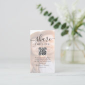 の写真結婚共有リクエストQRコード エンクロージャーカード (スタンド正面)