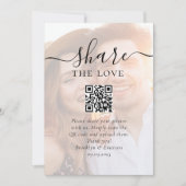 の写真結婚共有リクエストQRコード カード (正面)