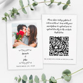 の写真結婚共有要求QRコード エンクロージャーカード