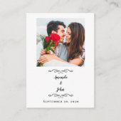 の写真結婚共有要求QRコード エンクロージャーカード (正面)