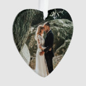 の写真結婚夫の妻としてのクリスマス1st オーナメント (正面)