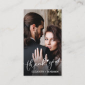 の写真結婚手書きの予算ありがとう ノートカード (正面)