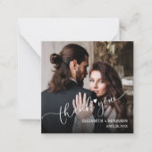 の写真結婚手書きの予算ありがとう ノートカード (正面)