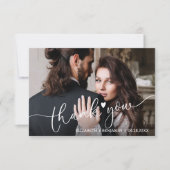 の写真結婚手書きの予算ありがとう ノートカード (正面)