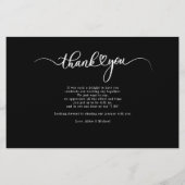 の写真結婚手書きハートサンキューカード 便箋 (裏面)