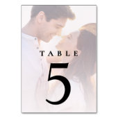 の写真結婚披露宴表の番号 テーブルナンバー (裏面)