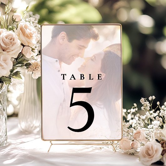 の写真結婚披露宴表の番号 テーブルナンバー