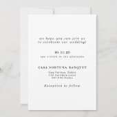 の写真結婚招待状（Rsvp付き） 招待状 (裏面)