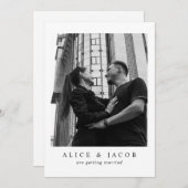 の写真結婚招待状（Rsvp付き） 招待状 (正面/裏面)