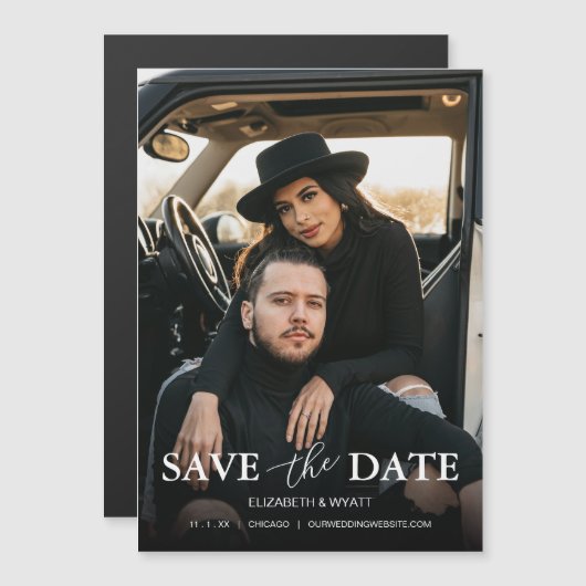 の写真結婚日付の磁気カードを保存 (正面/裏面)