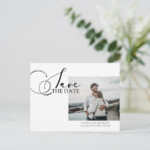 の写真結婚書の日付を保存 案内ポストカード (スタンド正面)