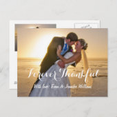 の写真結婚永遠に感謝のノートカード ポストカード (正面/裏面)