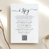 の写真結婚狩りゲームIスパイゲームQRコードカード 招待状