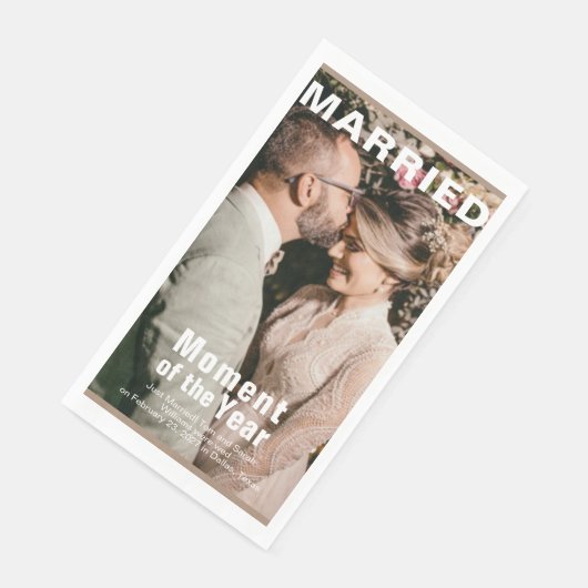 の写真結婚用紙ナプキンの追加 (コーナー)