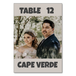 の写真結婚表の番号カード テーブルナンバー