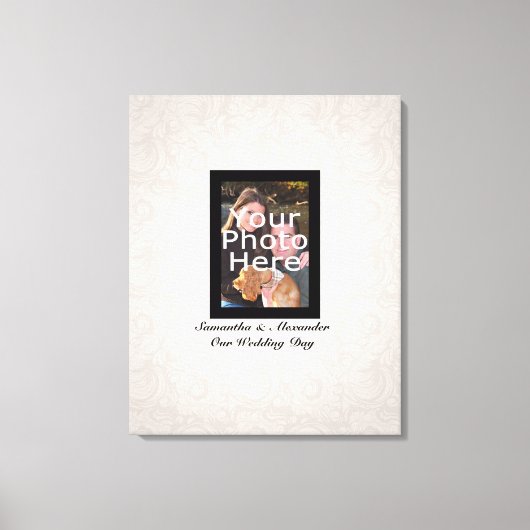 の写真結婚～ゲスト署名キャンバス印刷 キャンバスプリント (正面)