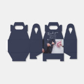 の写真結婚Blue Personalizableありがとう フェイバーボックス (折り畳みなし)