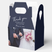 の写真結婚Blue Personalizableありがとう フェイバーボックス (オープン)