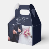 の写真結婚Blue Personalizableありがとう フェイバーボックス (正面サイド)