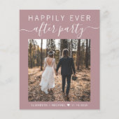 の写真結婚QRコード披露宴招待状 (正面)