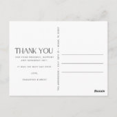 の写真結婚Thanks You Postcard ポストカード (裏面)