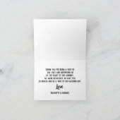 の写真結婚Thanks You Script Writhl サンキューカード (内部)