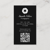 の写結婚真フローラ写真QRコード 名刺 (裏面)