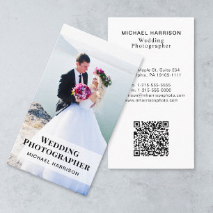 の写結婚真QRコードプロフェッショナル写真 名刺