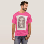 ~の冠を持つイエス・キリストのトリノ顔の覆い Tシャツ (正面フル)