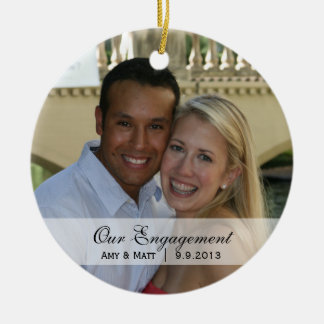 |の初めてのクリスマスの写真のオーナメントの結婚 セラミックオーナメント