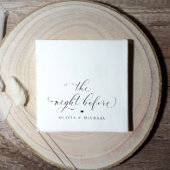 の前の夜のリハーサルのディナー結婚ナプキン スタンダードカクテルナプキン