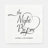 の前の夜のリハーサル結婚ディナー スタンダードランチョンナプキン (正面)