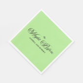 の前の夜のリハーサル結婚ディナー スタンダードランチョンナプキン (角)