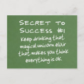 の前向き力考え ポストカード (正面)