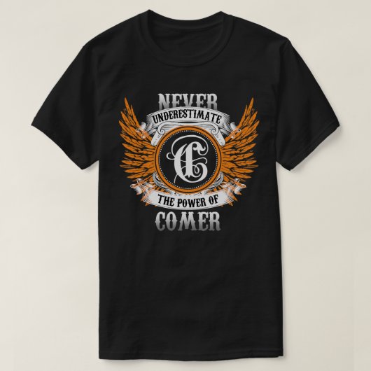 ~の力を過小評価しない名前のシャツ Tシャツ (デザイン正面)