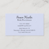 *~*の勾配の星の曼荼羅のターコイズ及びピンクの治療師 名刺 (裏面)