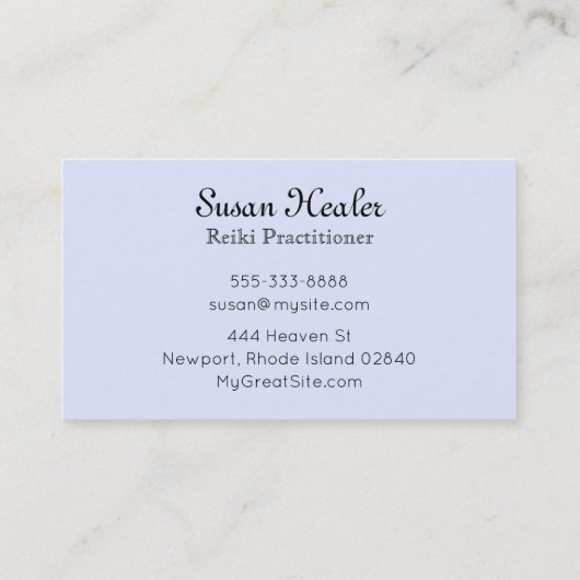 *~*の勾配の星の曼荼羅のターコイズ及びピンクの治療師 名刺 (裏面)