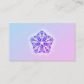 *~*の勾配の星の曼荼羅のターコイズ及びピンクの治療師 名刺 (正面)