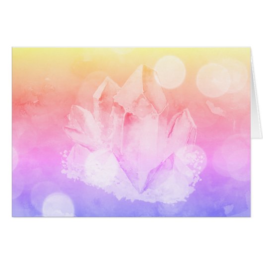 *~*の勾配の赤面のピンクのラベンダーの水晶 (正面横)