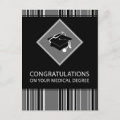 ～の医学博士の学位を授与されたことに対し祝意を表する ポストカード (正面)