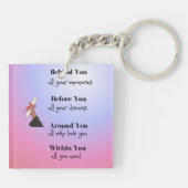 の卒業メッセージ キーホルダー (裏面)